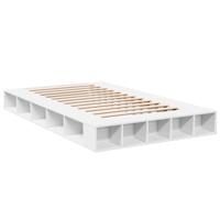 Bedframe massief hout wit 120x200 cm - thumbnail