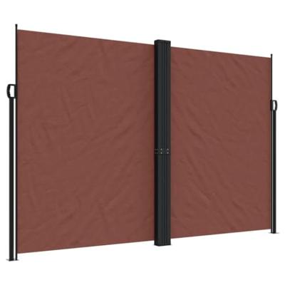 VidaXL Windscherm uittrekbaar 220x1000 cm bruin VidaXL Windscherm uittrekbaar 220x1000 cm bruin