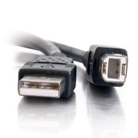 C2G 1M USB-printerkabel, USB 2.0 A naar B-kabel. Compatibel met printers en scanners van HP, Epson, Brother, Samsung, Cannon en alle andere USB A/B-apparaten, Zwart - thumbnail