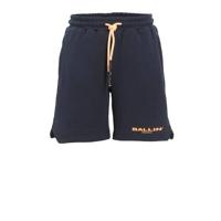 Ballin slim fit sweatshort met logo donkerblauw - thumbnail