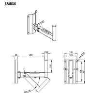 Adam Hall SMBS 5 Houder voor PA-luidsprekers Zwenkbaar, Kantelbaar 1 stuk(s) - thumbnail