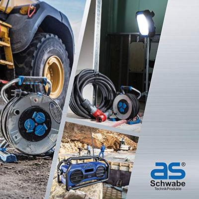 AS Schwabe 61015 Stroom Verlengkabel 16 A Zwart 25.00 m H07RN-F 5G 2,5 mm²