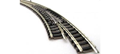 N Fleischmann Piccolo (met ballastbed) 9169 Gebogen wissel, Rechts 45 ° 356.5 mm, 420 mm 1 stuk(s)