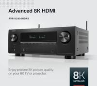 Denon: AVR-X2800H DAB 7.2-kanaals 8K Surround Receiver - Zwart - thumbnail