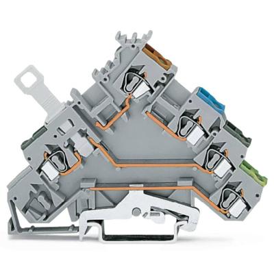 WAGO 280-573 Scheidingsklem 5 mm Spanveer Toewijzing: L Grijs 50 stuk(s)