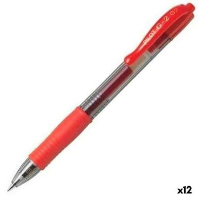 Gelpen Pilot G-2 07 Rood 0,4 mm (12 Stuks) Gelpen Pilot G-2 07 Rood 0,4 mm (12 Stuks)