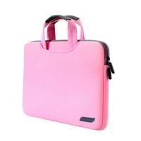 Portable 12 inch lucht doorlatende Laptoptas voor MacBook Lenovo en andere Laptops Afmetingen: 32 x 21 x 2 cm (roze) - thumbnail