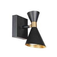 Steinhauer Design wandlampPreto zwart met goud - 4109ZW - thumbnail