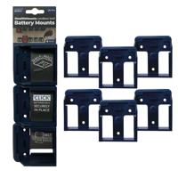 StealthMounts BM-BO18-BLU-6 Accuhouder voor Bosch 18V pro | Blauw | 6-pack - BM-BO18-BLU-6 - thumbnail