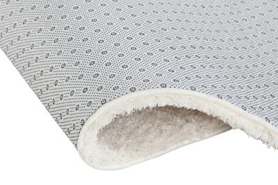 Tapijt DKD Home Decor 60 x 240 x 3 cm Zilverkleurig Polyester Ivoor Modern