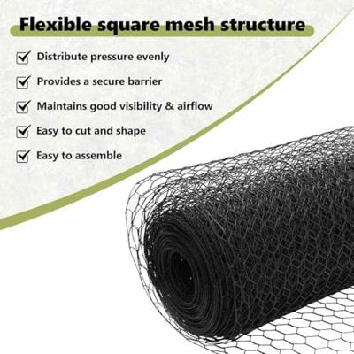 VidaXL Hexagon hek grijs 0,6 x 10 m pvc