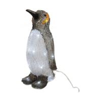 Kerstversiering Lumineo Pinguïn Wit (17 x 16 x 33 cm) - thumbnail