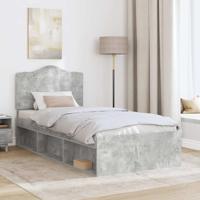 Bedframe Concerte Grijs 90 x 190 cm Massief grenenhout - thumbnail