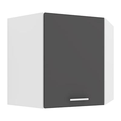 VCM Wandkast Esilo (Hoekwandkast, Wit/antraciet, 57) VCM Wandkast Esilo (Hoekwandkast, Wit/antraciet, 57)