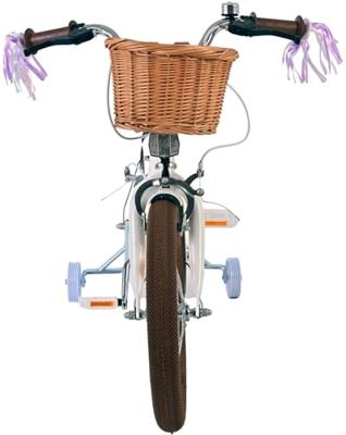 Volare blossom kinderfiets - meisjes - 16 inch - wit - twee handremmen