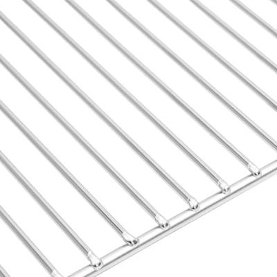 VidaXL Grillrooster zilver 60 x 40 cm roestvrij staal