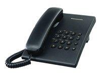 Panasonic KX-TS500 Kabelgebonden vaste telefoon (configureerbaar, wandmonteerbaar, geschikt voor gehoorapparaten) zwart - thumbnail