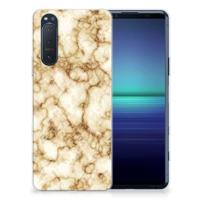 Sony Xperia 5II | TPU | Siliconen hoesje | Marmer Goud - thumbnail