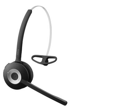 Jabra Pro 935 Bluetooth on-ear mono headset, met ruisonderdrukking en lange batterijduur, bruikbaar met softphones en mobiele eindapparaten in Europa, EU-stekker