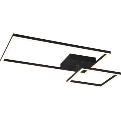 Dimbare LED Plafondlamp 25W Natuurlijk Wit 4000K Mat Zwart