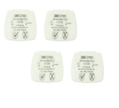 3M Secure Click Partikel-Einlegefilter D7935 P3 R Partikelfilter 4 stuk(s) 3M Secure Click Partikel-Einlegefilter D7935 P3 R Partikelfilter 4 stuk(s)