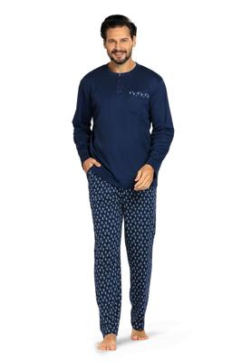 Warme katoenen heren pyjama