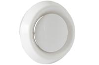 Nedco Afzuigventiel kunststof afzuigventiel Ø100mm afvoerventiel met aansluitbus wit 645.076.00 - thumbnail