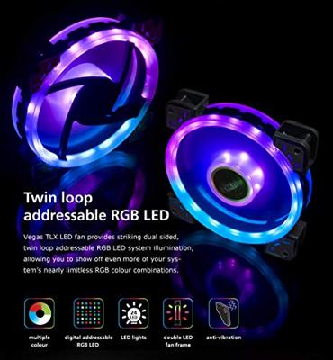 Akasa Vegas TLX Computer behuizing Ventilator Akasa Vegas TLX Computer behuizing Ventilator