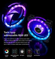 Akasa Vegas TLX Computer behuizing Ventilator - thumbnail