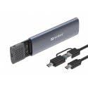 Sandberg USB 3.2 Case for M.2+NVMe SSD SDD-behuizing Zwart