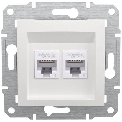 Schneider Electric EPH4870121D RJ45-gegevensaansluitdoos Asfora Wit (RAL 9003) 1 stuk(s)