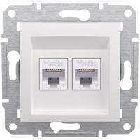 Schneider Electric EPH4870121D RJ45-gegevensaansluitdoos Asfora Wit (RAL 9003) 1 stuk(s) - thumbnail