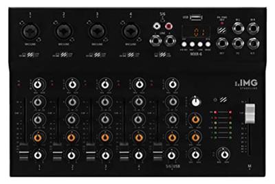 IMG Stageline MXR-6 Console-mengpaneel Aantal kanalen:6 Bluetooth, USB-aansluiting