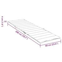 Ligbedkussen oxford stof marineblauw - thumbnail