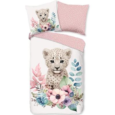 Good Morning Kinderdekbedovertrek "bloemen met een luipaard" - Multi - (140x200/220 cm) - Katoen Good Morning Kinderdekbedovertrek "bloemen met een luipaard" - Multi - (140x200/220 cm) - Katoen