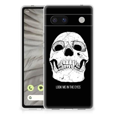 Silicone Back Case Google Pixel 7A Skull Eyes Silicone Back Case Google Pixel 7A Skull Eyes