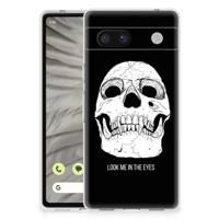 Silicone Back Case Google Pixel 7A Skull Eyes - thumbnail