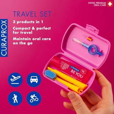 Curaprox Travel Set Roze - thumbnail