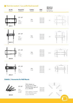 LogiLink BP0029 55 flat panel muur steun