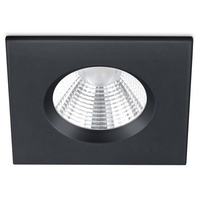 LED Inbouwspot 5W IP65 Dimbaar - Warm Wit 3000K - Mat Zwart Aluminium