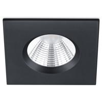 LED Inbouwspot 5W IP65 Dimbaar - Warm Wit 3000K - Mat Zwart Aluminium - thumbnail