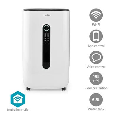 SmartLife Luchtontvochtiger | Wi-Fi | 20 l/Dag | Ontvochtiging / Continu / Was drogen / Ventilatie | Apple Store / Google Play | Regelbare hygrostaat | 195 m³/h SmartLife Luchtontvochtiger | Wi-Fi | 20 l/Dag | Ontvochtiging / Continu / Was drogen / Ventilatie | Apple Store / Google Play | Regelbare hygrostaat | 195 m³/h