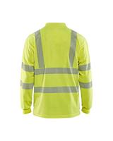Blåkläder Multinorm piqué polo lange mouw 34391726 | High-Vis Geel | Maat S - 7330509536537 - thumbnail