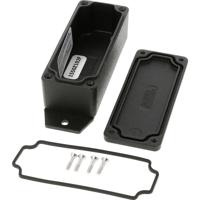 Hammond Electronics 1550Z102FBK Universele behuizing 90 x 36 x 30 Aluminium spuitgietwerk Zwart 1 stuk(s) - thumbnail