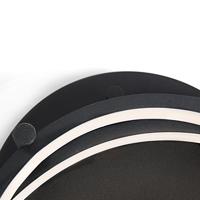 QAZQA Moderne plafondlamp zwart incl. LED en dimmer- Rondas - thumbnail