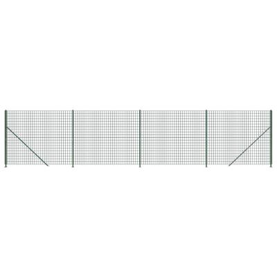 VidaXL Draadgaashek met flens 2,2x10 m groen