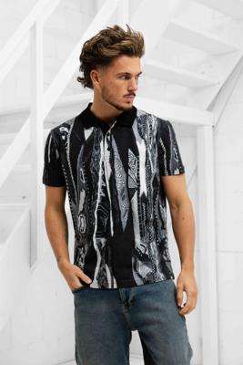 Carlo Colucci C3742 211 Polo Heren Zwart - Maat S - Kleur: Zwart | Soccerfanshop