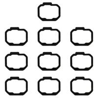 10 stuks vingerafdruk stickers voor Galaxy Opmerking 8 - thumbnail