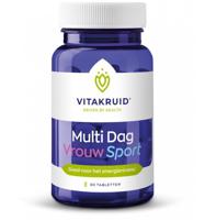 Vitakruid Multi Dag Vrouw Sport 100% Vegan 30 - thumbnail