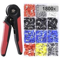 TRU COMPONENTS TC-12888628 Assortiment adereindhulzen 0.5 mm², 0.75 mm², 1 mm², 1.5 mm², 2.5 mm², 4 mm², 6 mm², 10 mm² Deels geïsoleerd 1800 stuk(s) - thumbnail